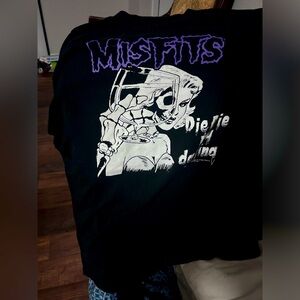 Black and purple Misfits Tshirt